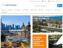 Tablet Screenshot of colombia4u.com
